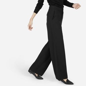 Everlane Slouchy Wide Leg Wool Trousers size 8